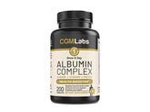 CGMLABS Premium Albumin Complex – bouteille de 200 comprimés, soutien nutritionnel quotidien.