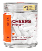 Bouteille Cheers Protect 30 doses, soutien quotidien au foie et énergie du corps