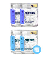 Cheers R&R combo-bouteille prête pour une soirée plus responsable.