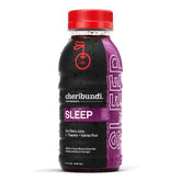 Cheribundi Sleep : bouteille ouverte prête pour relaxation nocturne et récupération.