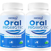 Chetjbur Probiotiques Orales – bouteille 120 pastilles menthe pour haleine fraîche