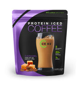 Chike Caramel Protéiné Café – bouteille prête à déguster, énergie matinale.