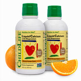 CHILDLIFE ESSENTIALS Bouteille calcium liquide orange, pratique et facile à intégrer.