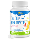 ChiQwench calcium 500mg gommes orange, goût agréable et suppléments de calcium.