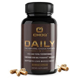 CHOQ Daily – bouteille et étiquette, énergie naturelle durable.