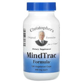 La bouteille MindTrac de Christopher's Original Formulas, soutien émotionnel potentiel et routine quotidienne.