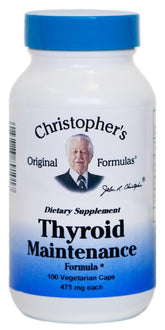 Christopher's Original Formulas capsules végétales pour le maintien thyroïdien et énergie naturelle