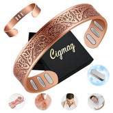 Bracelet Cigmag magnétique en cuivre pour hommes, ensemble élégant et prêt à porter au quotidien