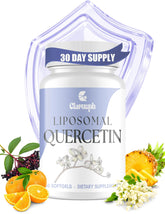 Clarusph Quercetine liposomale – capsules en flacon, absorption potentielle améliorée.