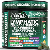 Clean Nutraceuticals – bouteille de compléments lymphatiques pour soutenir la circulation et le drainage.