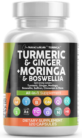 Clean Nutraceuticals Curcuma Moringa Bouteille : équilibre quotidien et énergie naturelle.