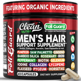 Clean Nutraceuticals Foli Guard — bouteille montrant le complément soutenant pousse et élasticité.