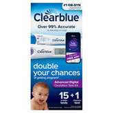 Clearblue Advanced affiche l’écran résultats clair et lisible.