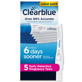 Clearblue détection précoce: ensemble de 5 tests pour vérifier tôt.