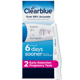 Test Clearblue précoce affichant un résultat rapide.