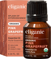Cliganic Pamplemousse Rose huile bouteille, diffusion douce pour ambiance fraîche.