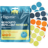 Patch anti-moustiques Cliganic vert, idéal lors d'activités en plein air.