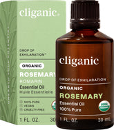 Cliganic huile essentielle romarin biologique - flacon 1 oz pour aromathérapie