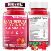 CNFHDI Magnésium Glycinate Bonbons gélifiés en bouteille, soutien sommeil potentiel