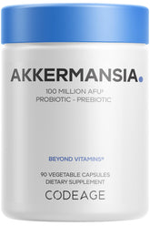 Codeage Akkermansia Muciniphila: bouteille de 90 capsules, dosage quotidien pratique.