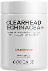 Codeage Clearhead échinacée – capsules dans une bouteille, soutien quotidien potentiel