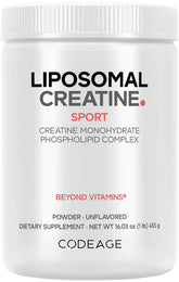 Codeage Liposomal Creatine en poudre, bouteille — absorption améliorée pour l’entraînement.