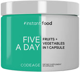 Codeage Instantfood 5a Day boîte visible, parfaire votre routine quotidienne remplie de nutriments