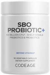 Codeage SBO Probiotics – capsules riches en 100 milliards CFU pour le soutien intestinal.