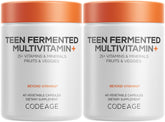 Codeage Teen Multivitamine – bouteille vue, soutien nutritionnel pour adolescents.