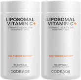 Codeage Vitamine C liposomale en bouteille, format végane et sans organisme génétiquement modifié