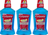 Colgate Advanced Pro-Shield bain de bouche menthe-poivrée, flacon 500 ml pour une haleine fraîche durable.