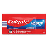 Colgate dentifrice anticavite avec emballage en feuille aluminium, pratique pour les voyages.