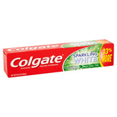 Colgate Gel Dentifrice Menthe Scintillante Zing, tube affichant l'emballage, idéal pour un sourire éclatant.