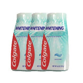 Colgate Whitening Crystal Mint — aperçu des trois tubes, pratique pour la routine familiale.