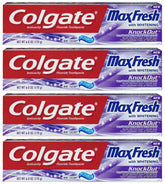 Colgate Max Fresh, tube dentifrice; fraîcheur durable et bouche plus propre.