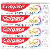 Pack Colgate Total Active Prevention Clean Mint – quatre tubes
