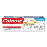 Colgate Total Clean Menthe, tube de dentifrice, aidant à prévenir les caries et blanchir les taches
