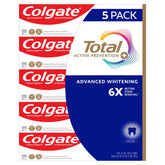 Colgate Total SF Avancé Blanchiment - tube de dentifrice prêt à l’emploi pour un sourire plus clair.