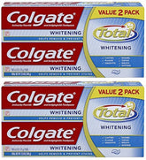 Colgate Total Blanchiment Dentifrice emballage 4 tubes pour toute la famille