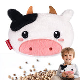Coussin chauffant vache micro-ondes comfheat pour relaxation musculaire