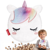 Coussin licorne Comfheat chauffé au micro-ondes pour chaleur humide apaisante