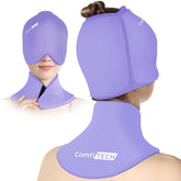 Bonnet froid ComfiTECH pour tête offrant un refroidissement ciblé et apaisant.