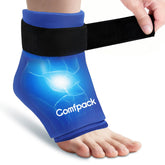 Comfpack bandeau glace-cheville, maintien enveloppant et confortable autour de la cheville.