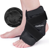 Cheville avec le wrap glacé Comfpack, liberté de mouvement