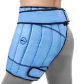 Comfpack enveloppant glacé pour hanche en vue produit, maintien froid durable sur la hanche.