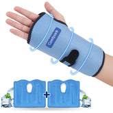 Comfpack poignet avec packs gel double, thérapie chaude ou froide.