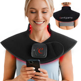 Cape Comfytemp pour épaule avec lumière rouge et infrarouge pour une détente ciblée.