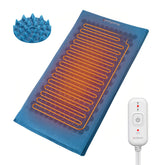 Comfytemp tapis acupression chauffant vu sur le dos, relaxation ciblée.