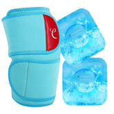 Comfytemp genou bande-glace-double-packs: soulagement potentiel grâce à deux gels réutilisables.
