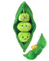 Comoil Pois dans une Gousse : peluche chauffante 33 cm apportant chaleur douce et réconfort